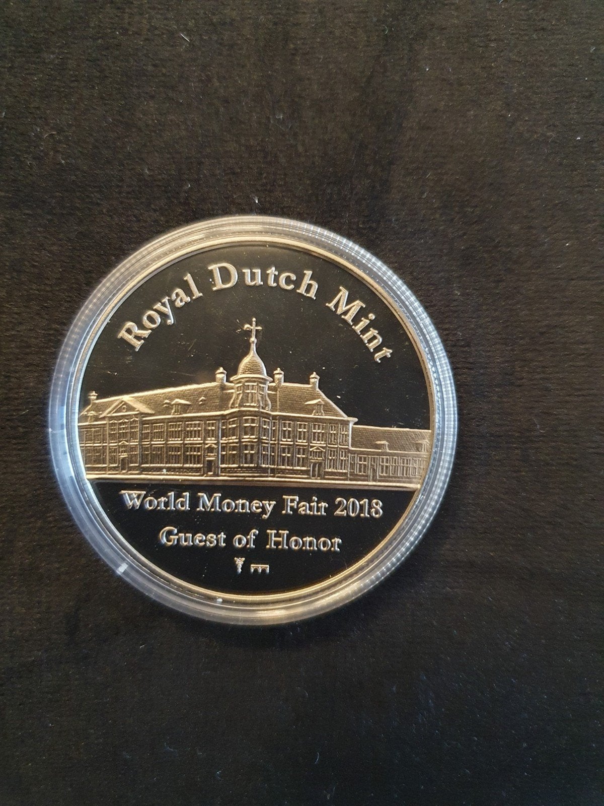 Royal Dutch Mint World Money Fair 2018 Zilveren Penning, Ophalen of Verzenden, Overige waardes, Losse munt, Zilver