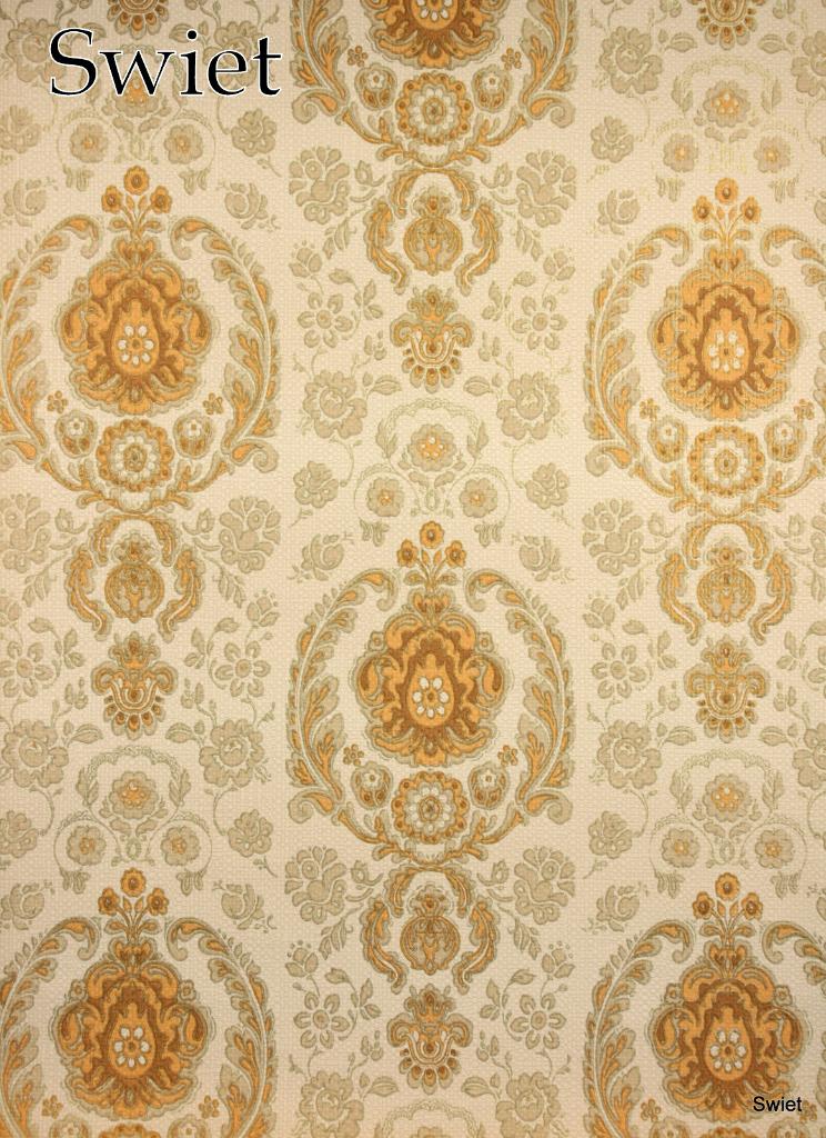 6637 barok vintage behang zalm goud beige wallpaper swiet, Verzenden, Beige