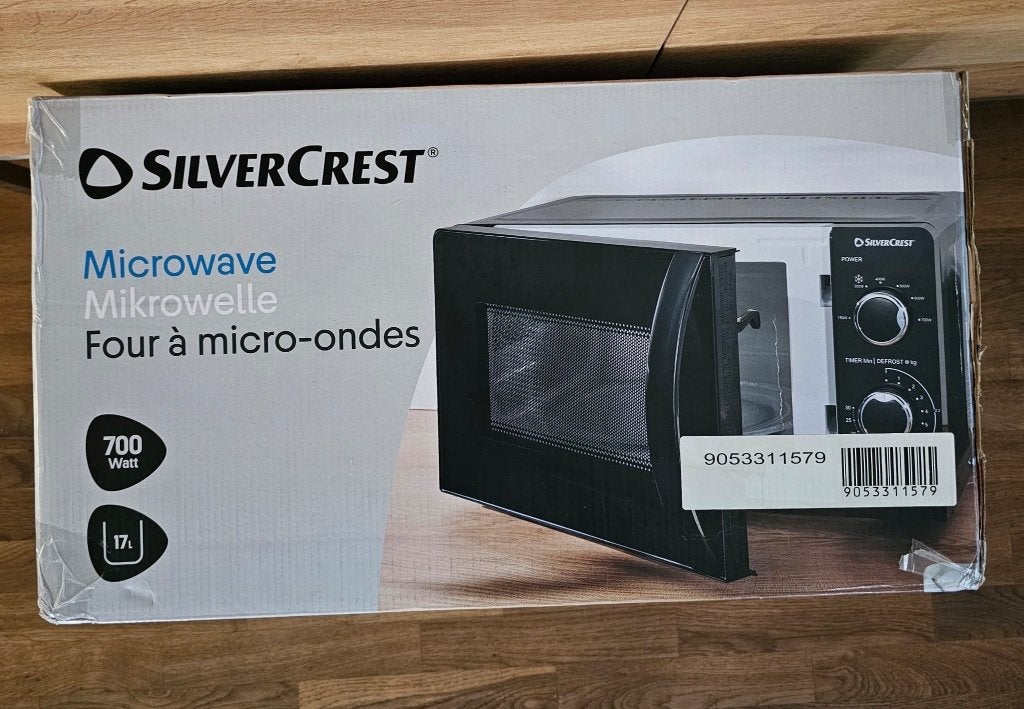 Silvercrest Magnetron Nieuw 700 watt 17 liter., Witgoed en Apparatuur, Magnetrons, Ophalen of Verzenden, Nieuw, Minder dan 45 cm