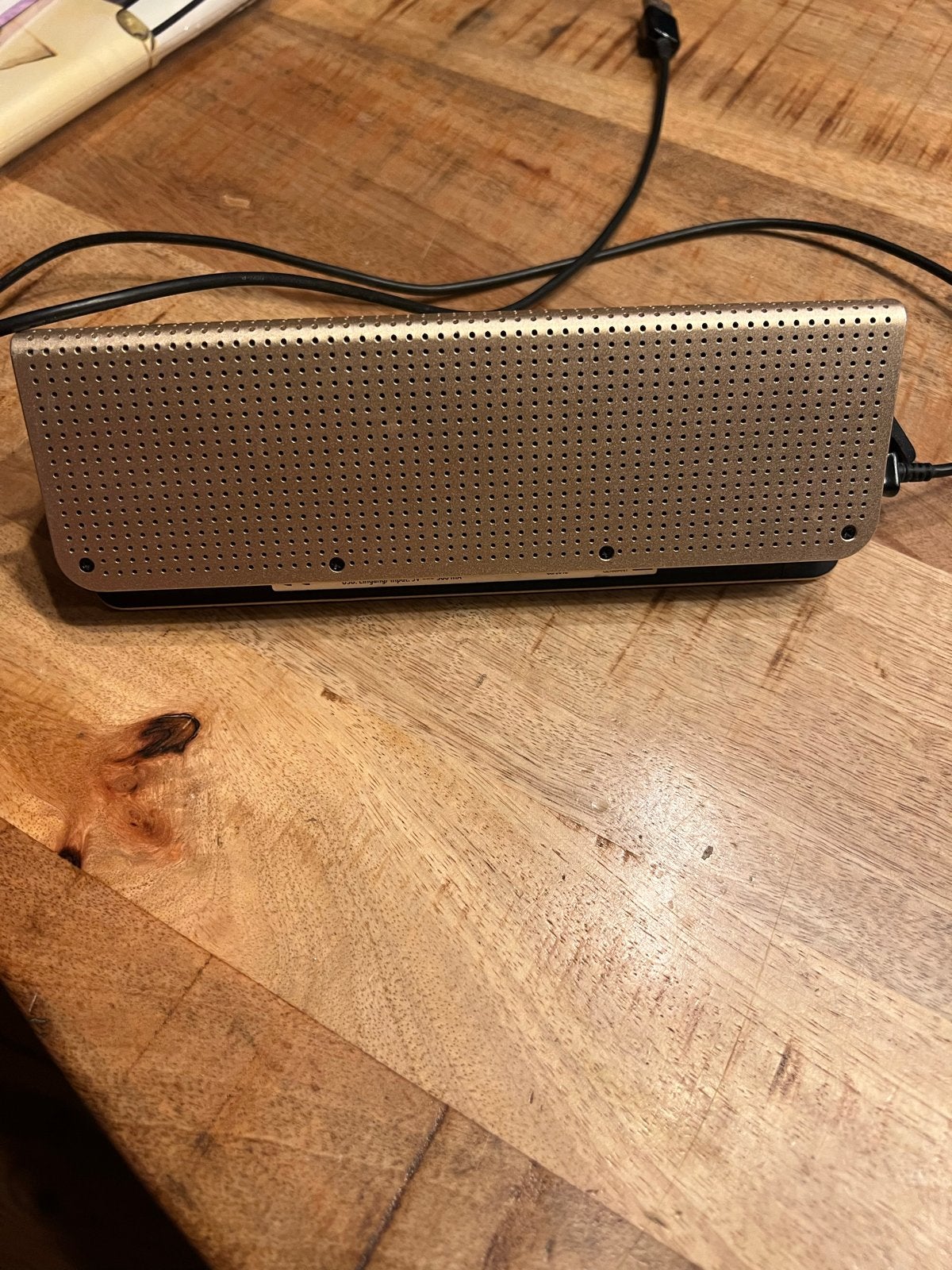 SilverCrest Bluetooth Speaker HG04111B - Goud, Overige merken, Gebruikt, Ophalen of Verzenden, Draagbare speaker