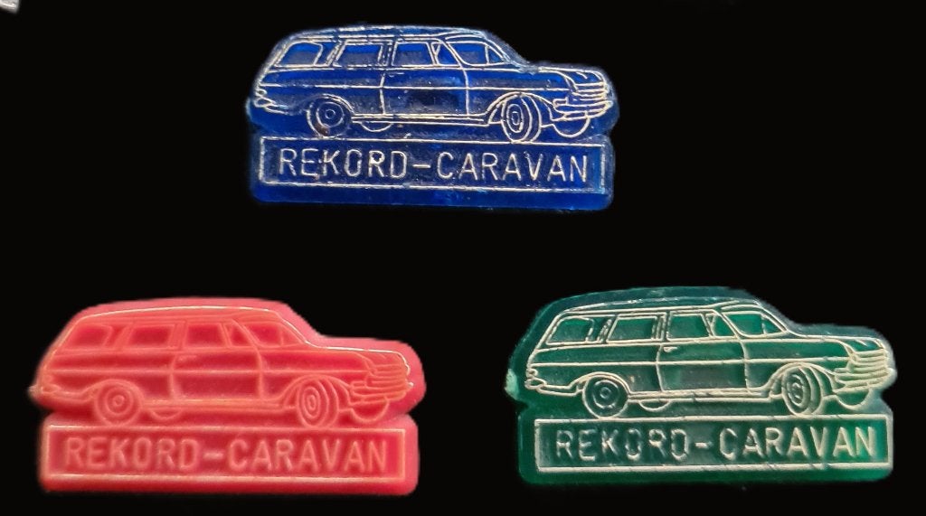 Rekord- Caravan spelden (3 stuks), Verzenden, Nieuw, Transport, Speldje of Pin