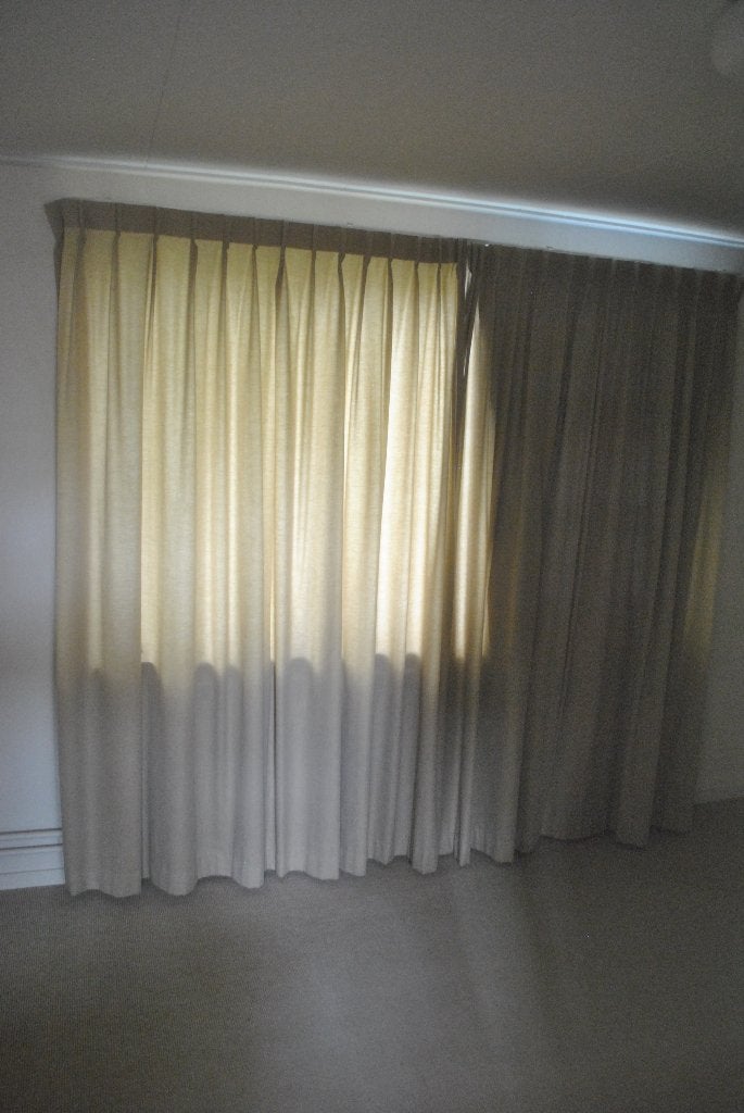 Gordijnen, 2 delen, natural Khaki, Overige materialen, Gebruikt, 123 cm, Beige