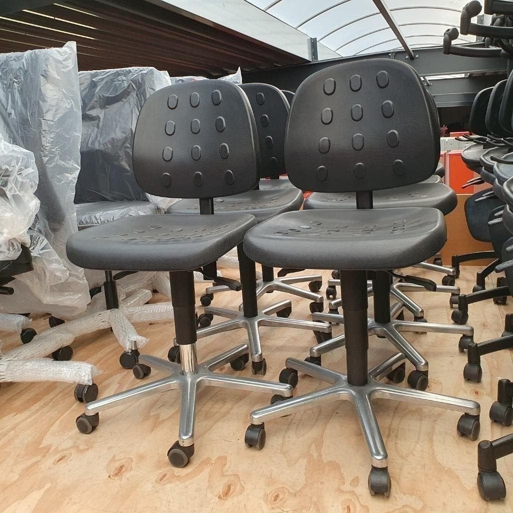 Labkoo medische werkstoelen stoelen - PU kunststof zwart