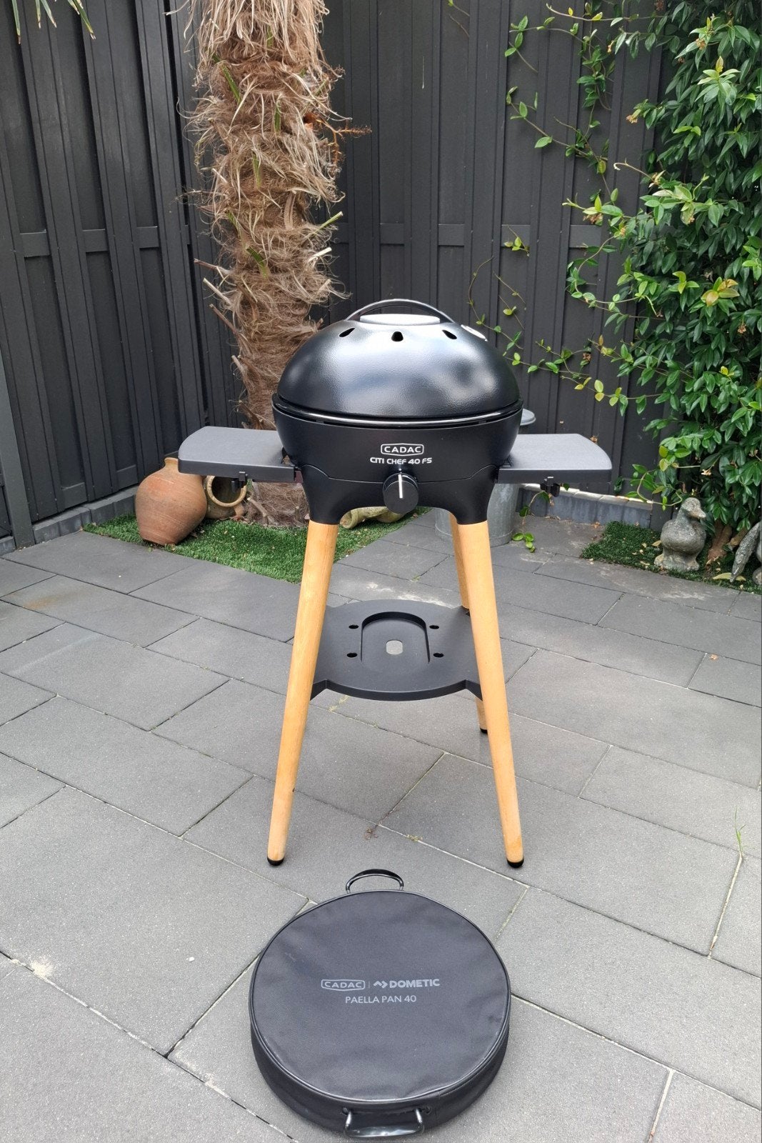 Cadac Citi Chef 40FS gasbbq incl.paellapan grilplaat en hoes, Ophalen, Zo goed als nieuw, Cadac