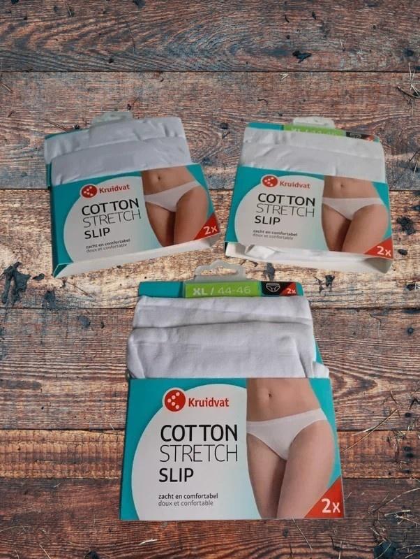 Kruidvat Cotton Stretch Damesslips - wit - maat XL, Kleding | Dames, Kruidvat, Ophalen of Verzenden, Wit, Slip