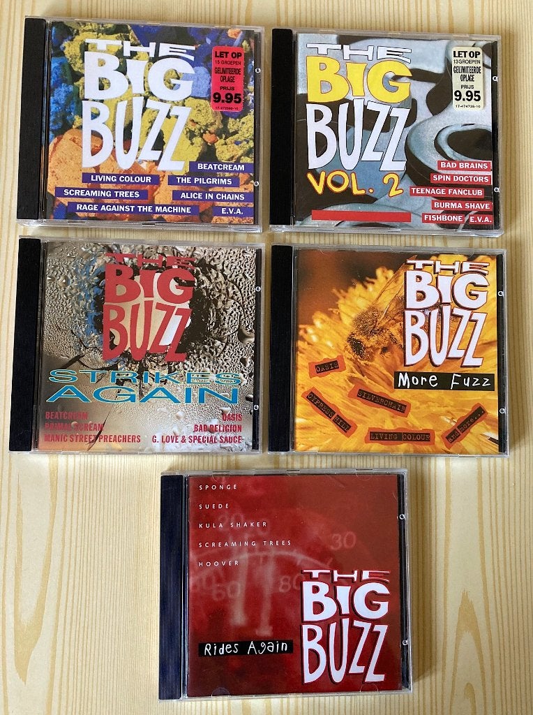 5 CDs Various - The Big Buzz (Verzamel, rock, pop), Ophalen, Zo goed als nieuw, Pop, Verzamelalbum