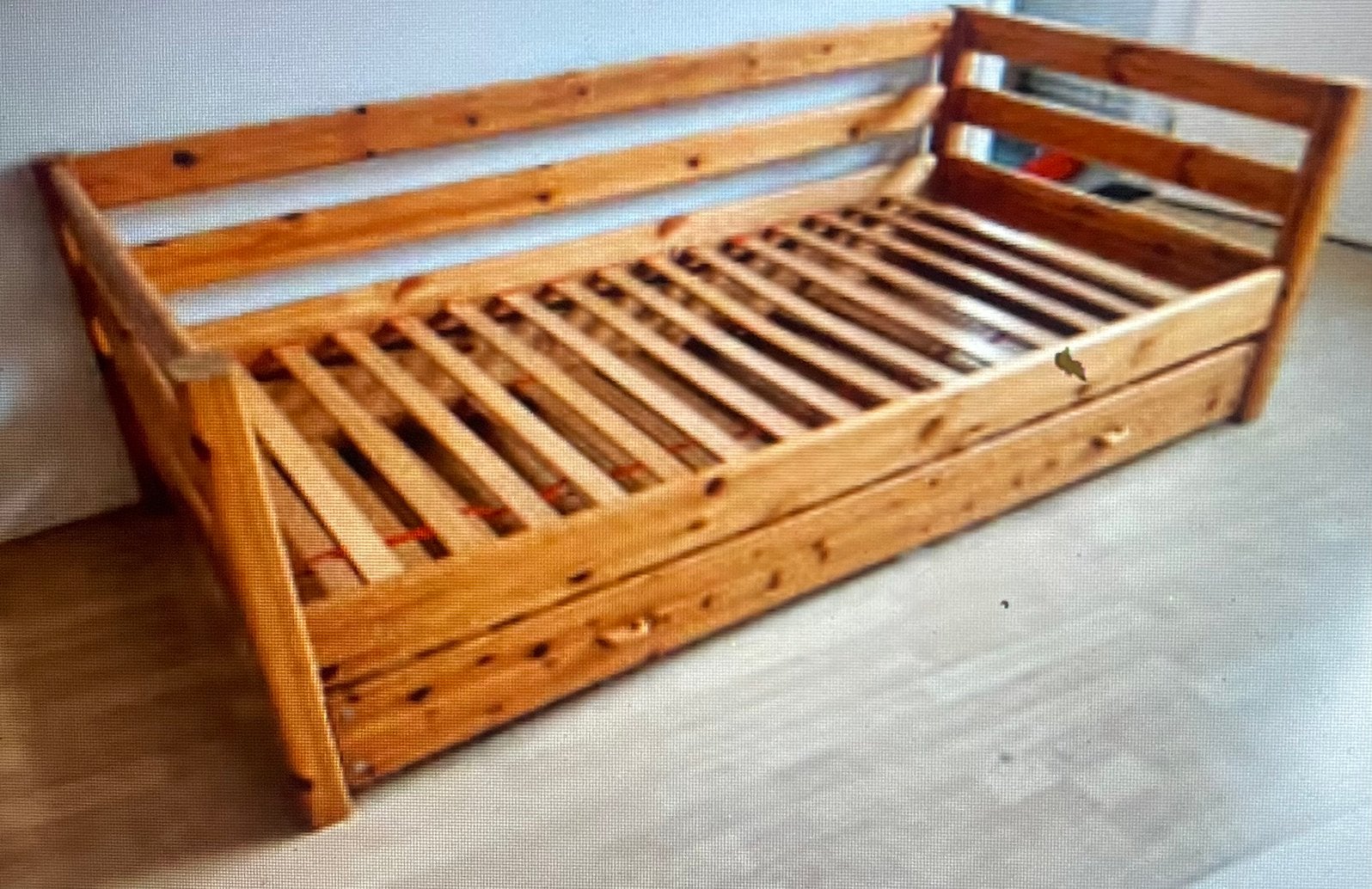 Kinderbed 90 x200 met 2 opberglade, 90 cm, Eenpersoons, Wit, Ophalen of Verzenden