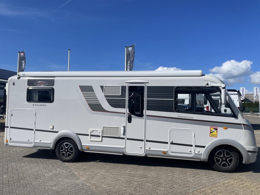 LMC Explorer Comfort 720 G FULL OPTION/TOPSTAAT/ALDE, Caravans en Kamperen, Fiat, Vloeistofverwarming, Bedrijf, Diesel