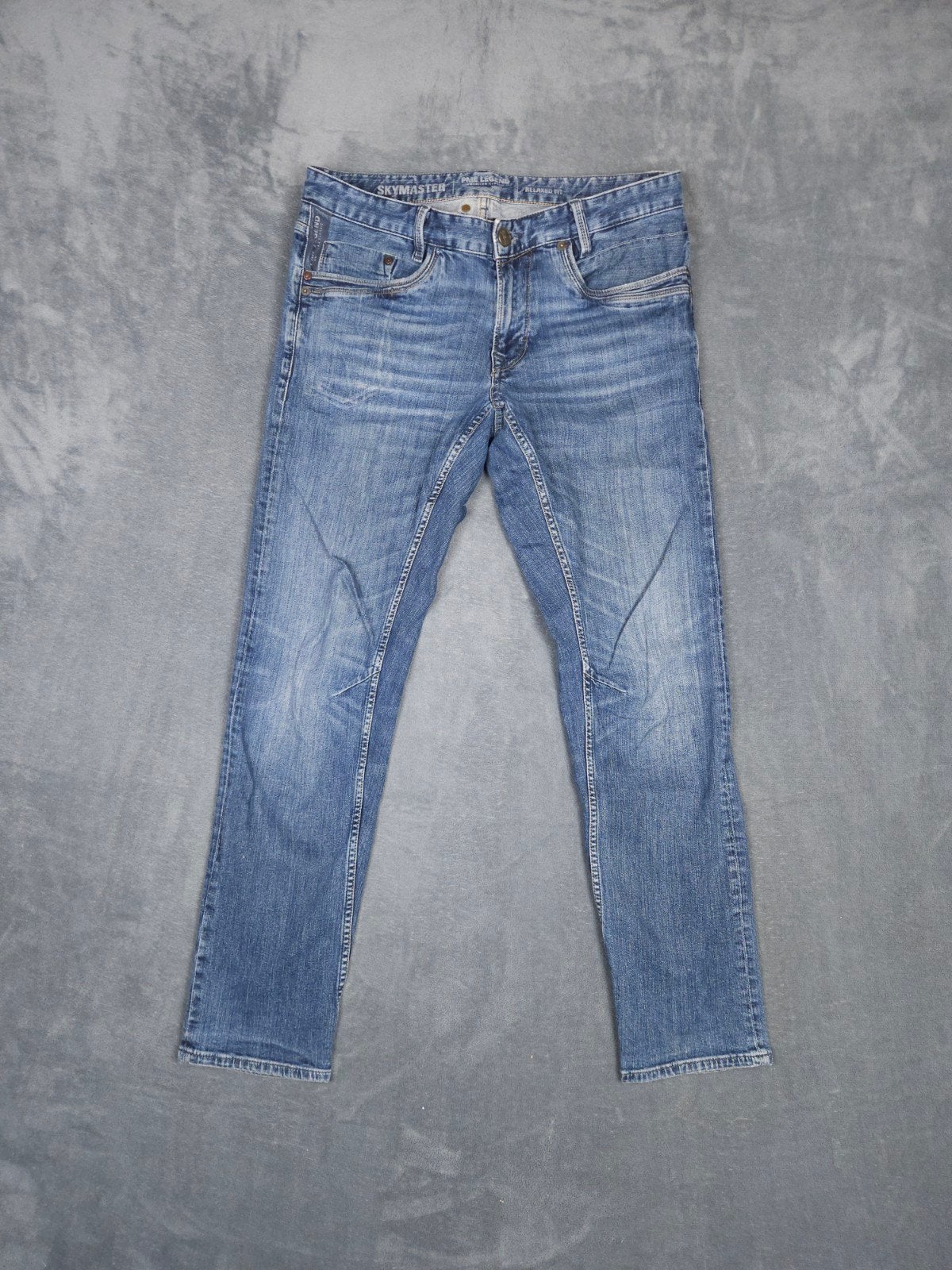 Pme Legend Broek Skymaster W33 L32 Relaxed Fit Blauw jeans., ., ., W33 - W34 (confectie 48/50), Pme Legend