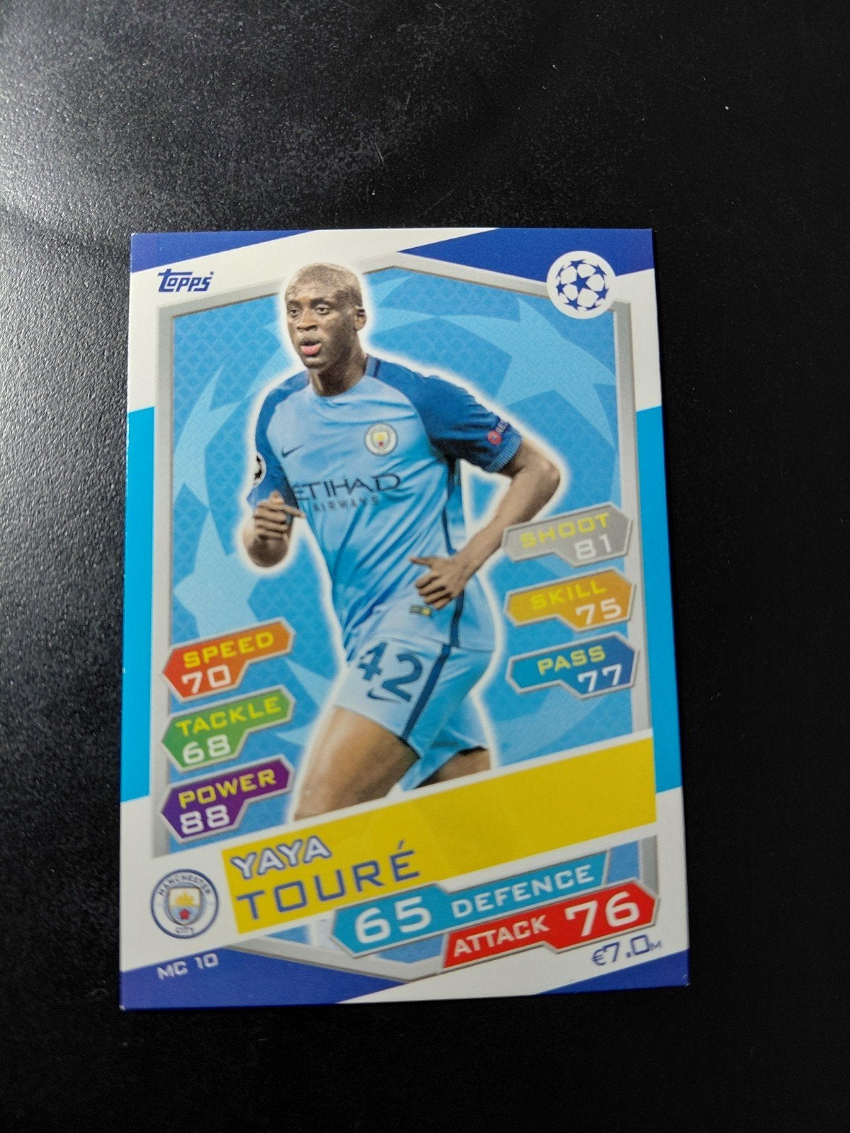 yaya toure (man city) topps 2016/17, Verzamelen, Sportartikelen en Voetbal, Ophalen of Verzenden, Zo goed als nieuw, Buitenlandse clubs