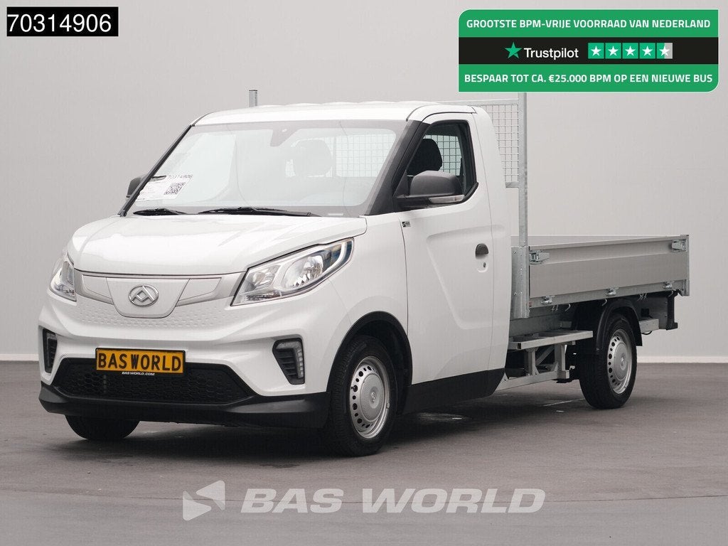 Maxus eDeliver 3 Open Laadbak 50 Kwh 327km WLTP Stad 100% El, Auto's, Automaat, Stof, 150 kg, Maxus