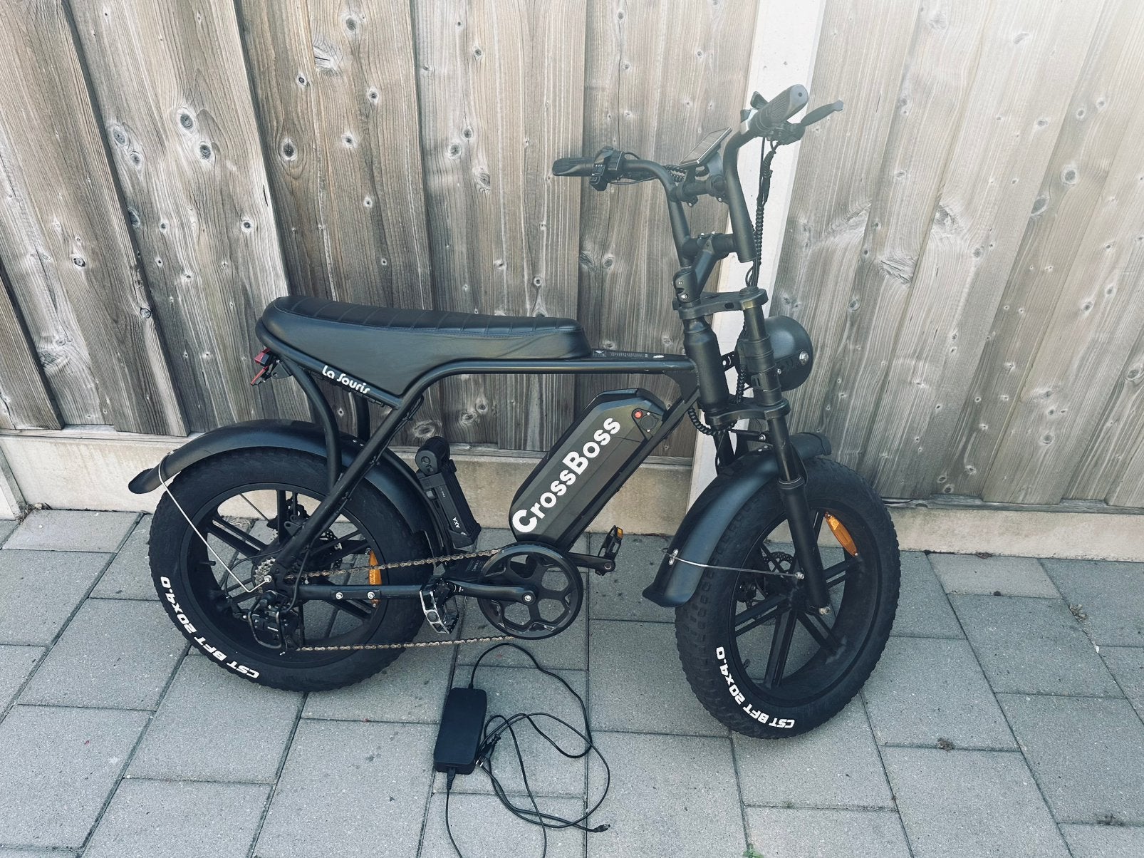 Fatbike v8 crossbos LA SOURIS met axa inklapslot, Fietsen en Brommers, Elektrische fietsen, 59 cm of meer, Ophalen, Gebruikt, Overige merken