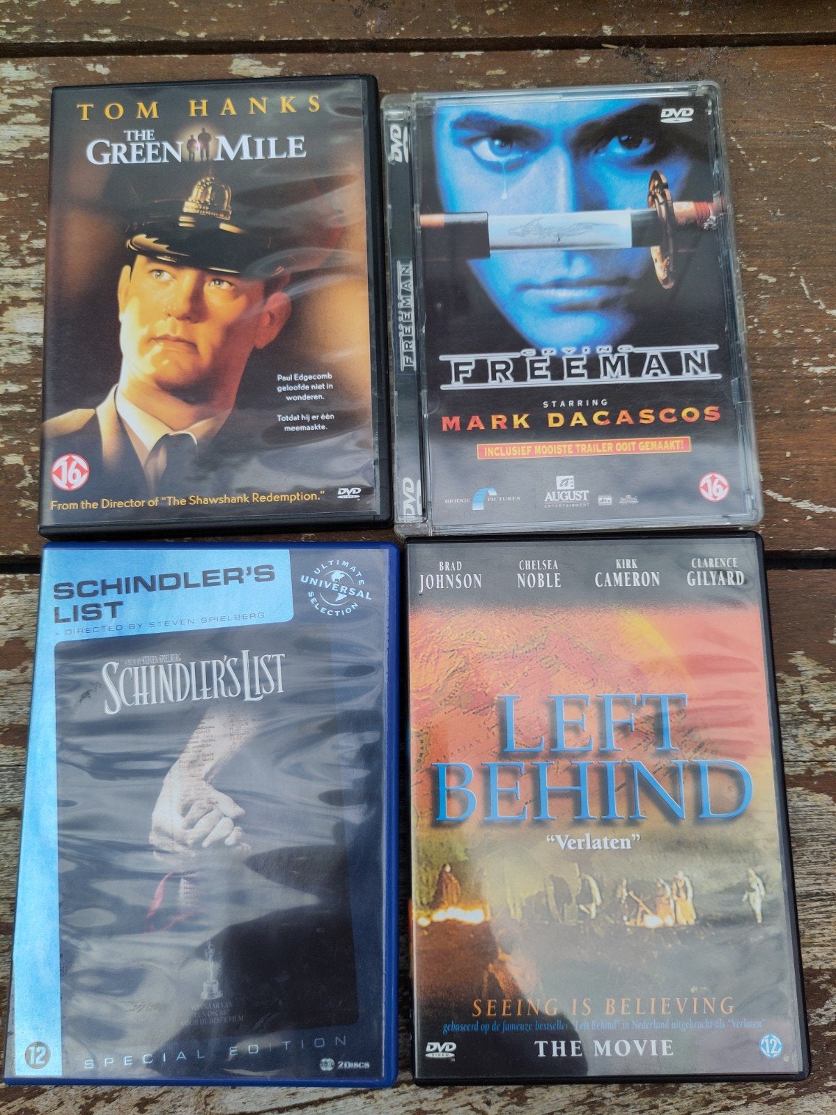 The Green Mile, Schindler's List, Crying Free, Vanaf 16 jaar, Waargebeurd drama, Speciale editie, Nederlands