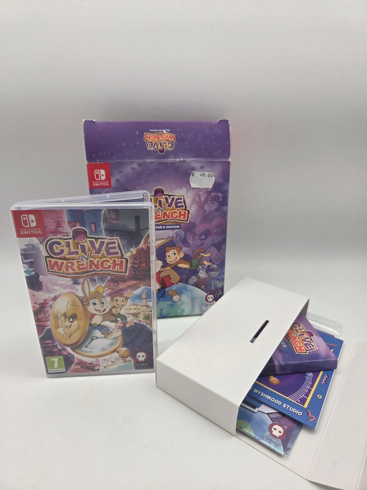 Clive 'N' Wrench Collector's Edition Nintendo Switch, Spelcomputers en Games, Ophalen of Verzenden, Zo goed als nieuw, Info@wyshwwoodstudio.com