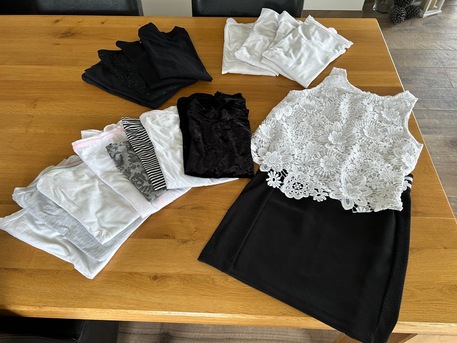 Pakket shirts en rok 152-158, Kinderen en Baby's, Kinderkleding | Maat 152, Verzenden, Zo goed als nieuw, Meisje, Overige typen