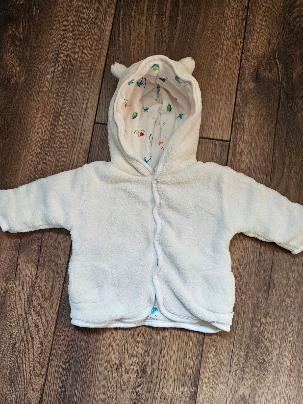 Crème kleurig jasje maat 56, Kinderen en Baby's, Babykleding | Maat 56, Prénatal, Jongetje of Meisje, Ophalen of Verzenden, Zo goed als nieuw