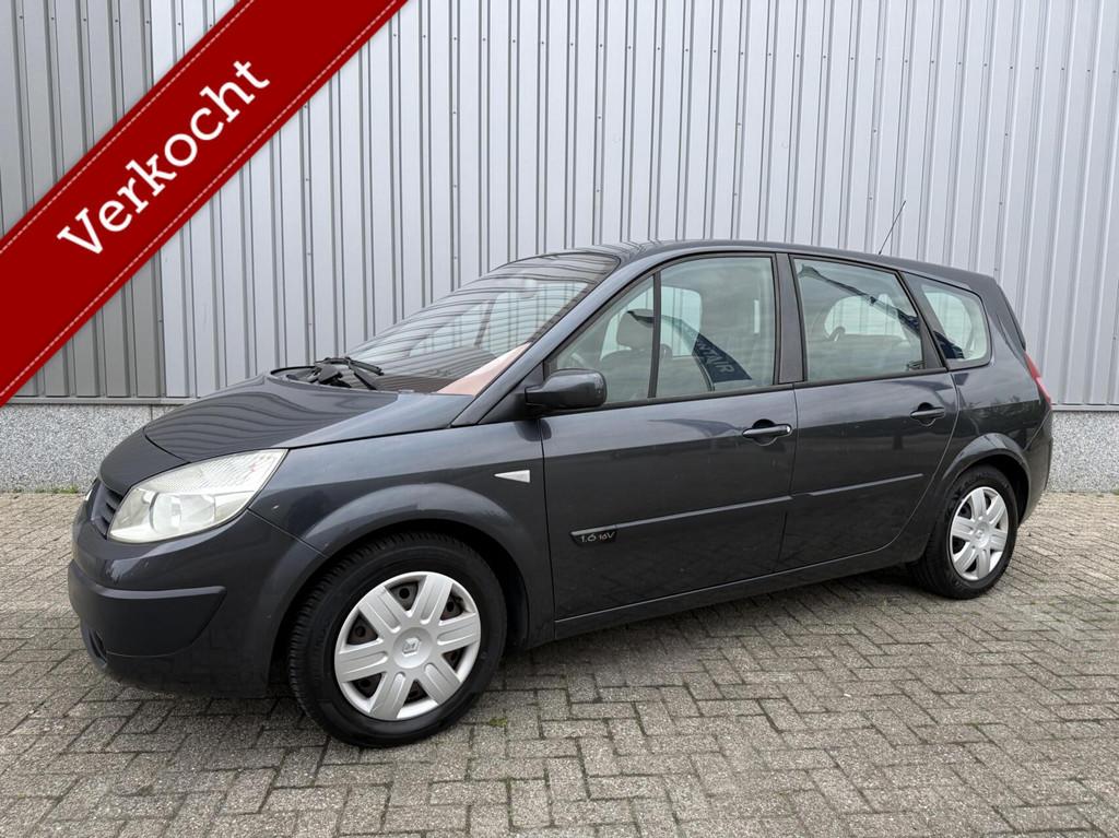 ✅ Renault Grand Scenic 1.6-16V 7-Persoons Trekhaak, Auto's, Voorwielaandrijving, Gebruikt, Lichtsensor, 4 cilinders