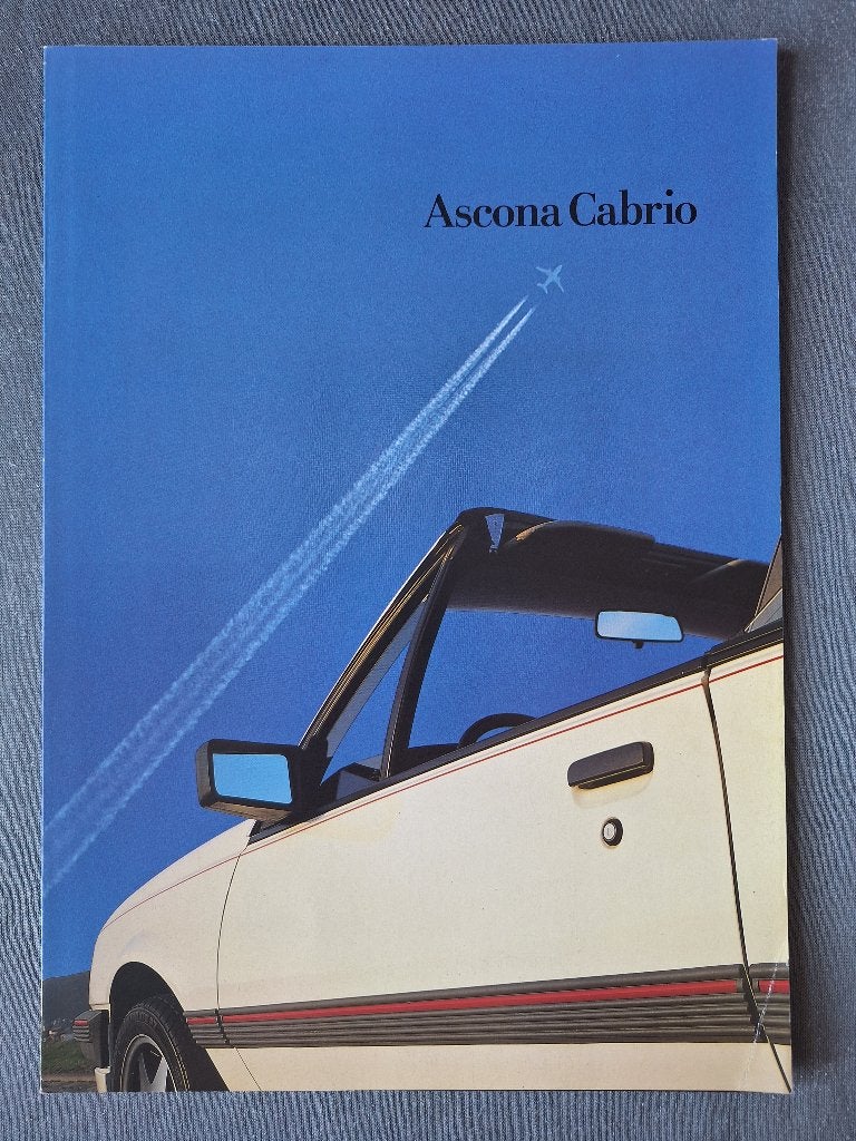 Brochure OPEL ASCONA CABRIO (Hammond & Tiede) - 1985 NL -, Verzenden, Zo goed als nieuw, Opel