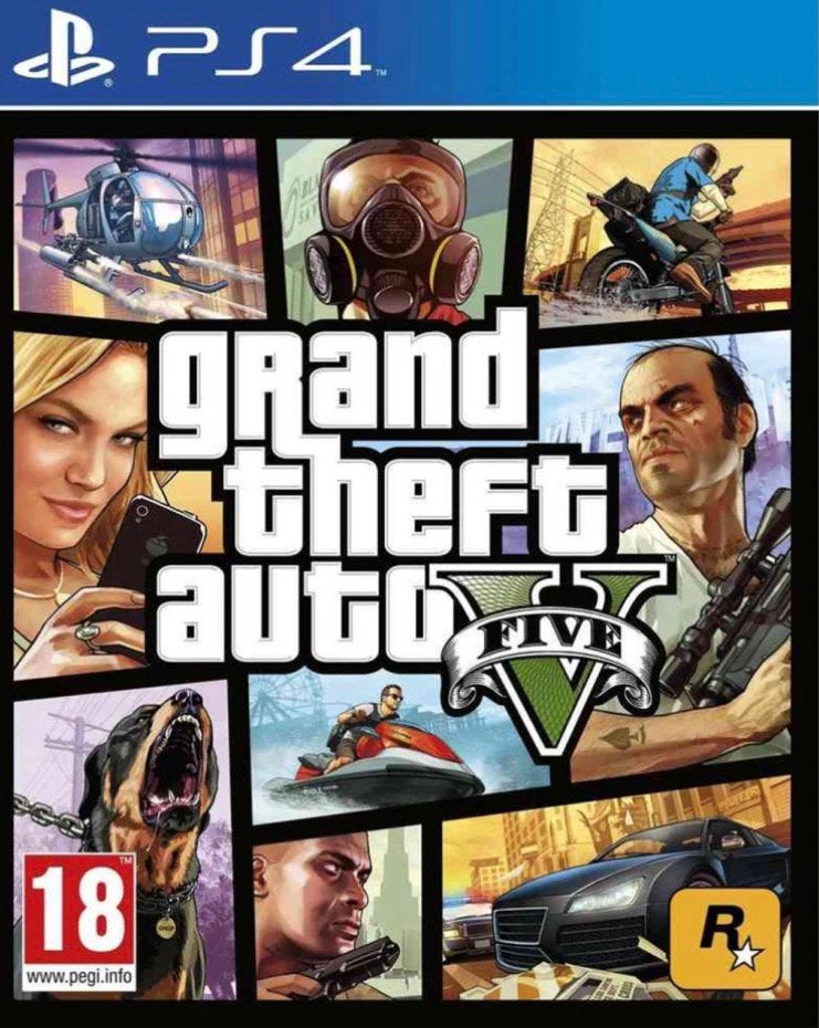 GTA 5 grand theft auto V disk playstation 4/5, Online, Vanaf 18 jaar, Virtual Reality, Zo goed als nieuw