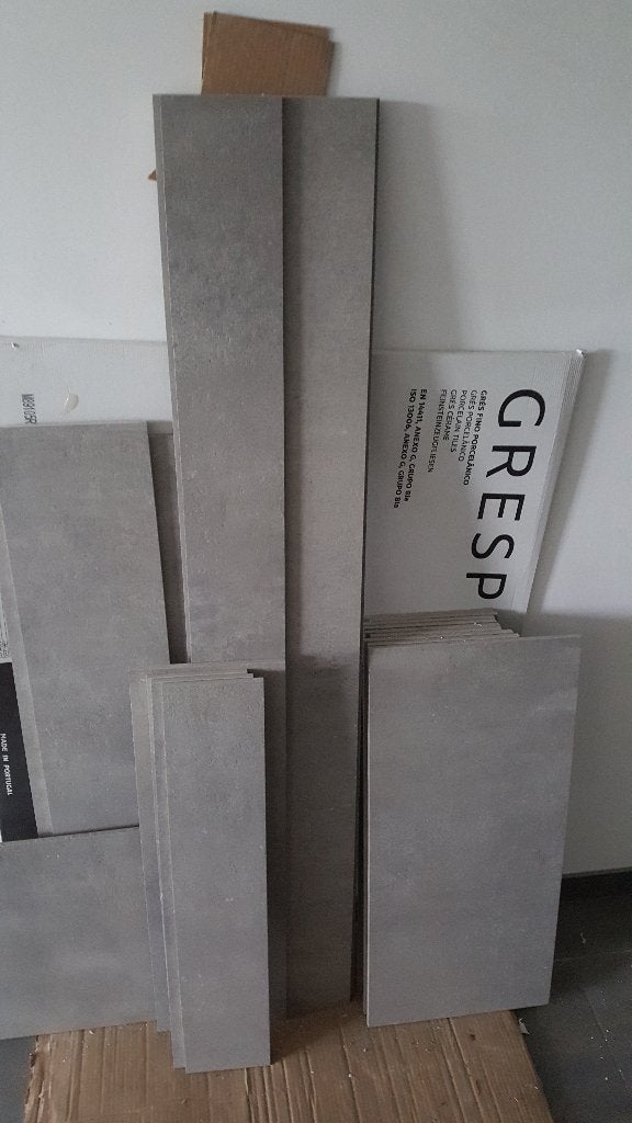 Marazzi Memento taupe tegelstroken spatrand vensterbank s, Ophalen, 60 cm of meer, Keramiek, Zo goed als nieuw
