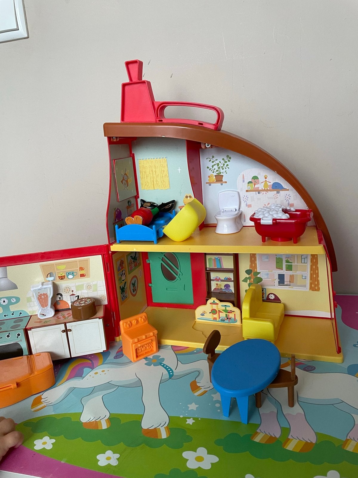 Bing Huis Speelset met Accessoires en Figuren, Ophalen, Gebruikt, Poppenhuis