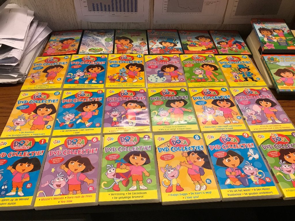 T.K. nog 29 x Dora the Explorer DVD ' s  zie lijst, Alle leeftijden, Ophalen of Verzenden, Gebruikt