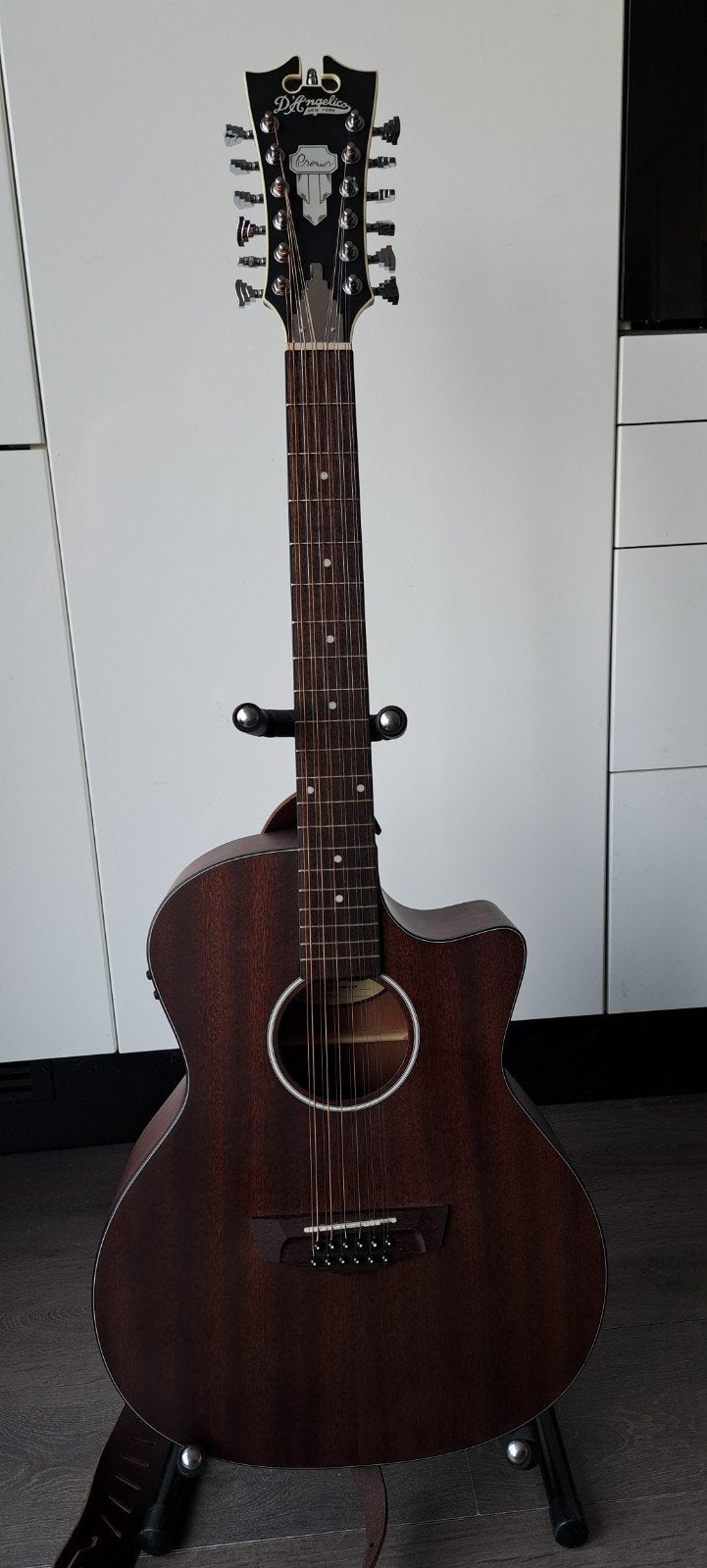 12 Snarige D'Angelico gitaar, Muziek en Instrumenten, Ophalen of Verzenden, Zo goed als nieuw, Western- of Steelstringgitaar
