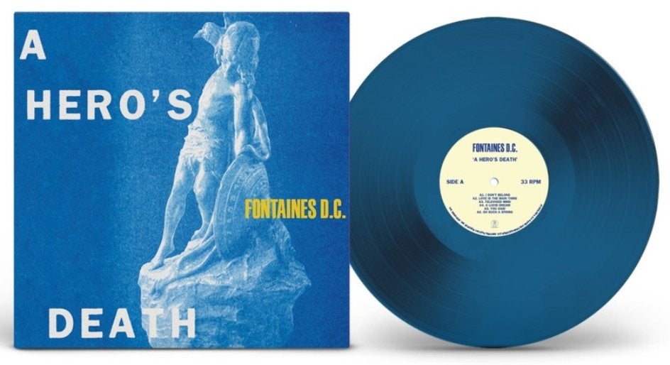 Vinyl LP Fontaines DC D.C. A Heros Death STORMY BLUE NIEUW, Cd's en Dvd's, LP, Colored vinyl, Ophalen of Verzenden, 12 inch
