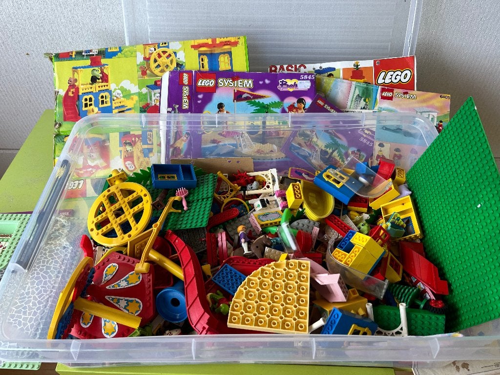 Grote doos met diverse LEGO bouwstenen onderdelen, Ophalen of Verzenden, Gebruikt