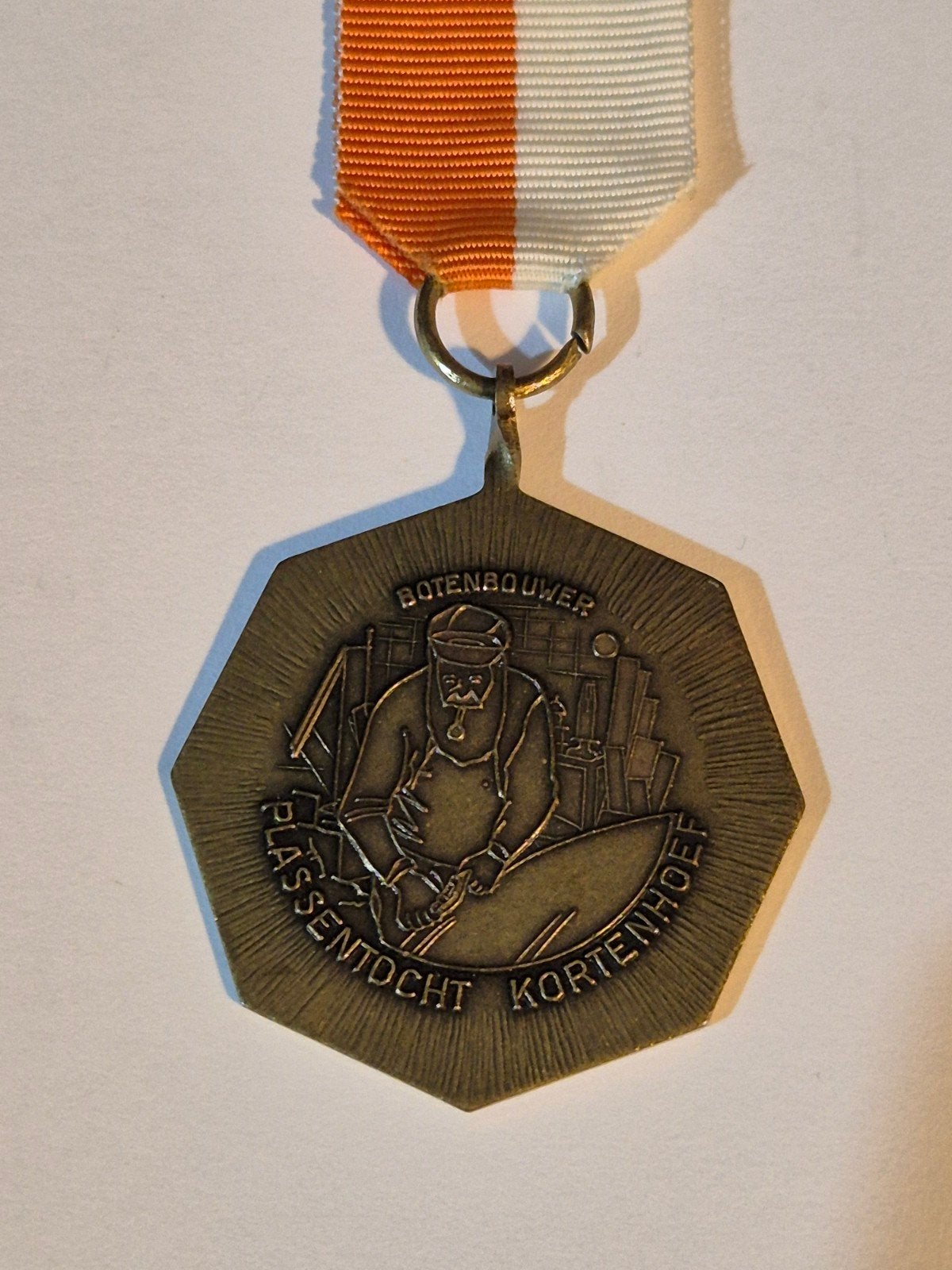 Medaille schaatsen Plassentocht Kortehoef, Postzegels en Munten, Ophalen of Verzenden, Overige materialen, Nederland