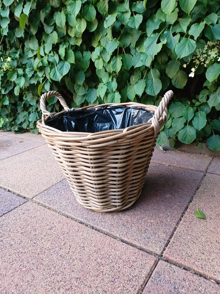 Rieten mand, Ophalen, Mand, Rond, Zo goed als nieuw