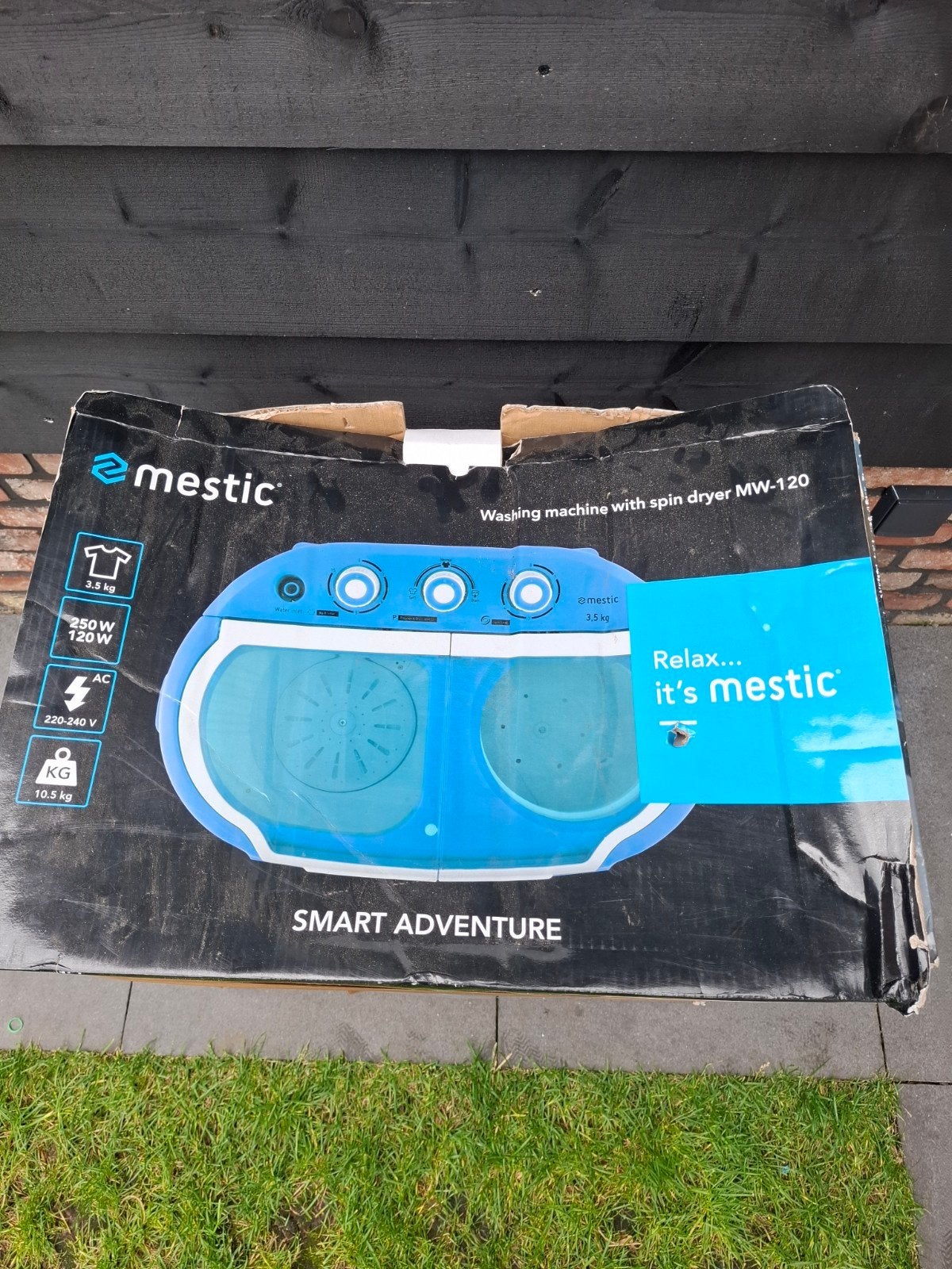 Mestic Wasmachine MW-120 -Compacte Wasmachine met centrifuge, Ophalen