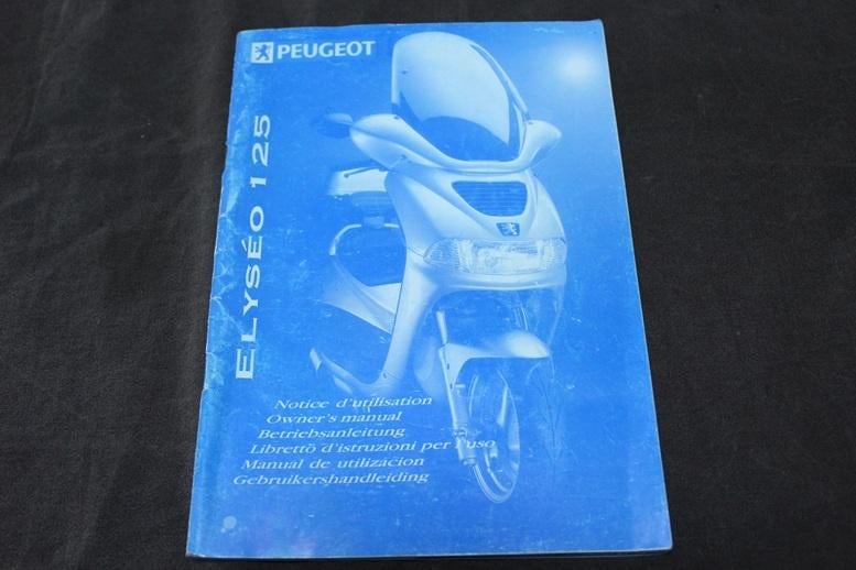 Peugeot Elyseo 125cc 1999 scooter handleiding, Ophalen of Verzenden, Overige merken