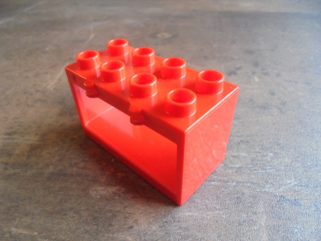 Lego Duplo Container Box 2x4x2 with Open Sides(zie foto's)16, Ophalen of Verzenden, Gebruikt, Losse stenen, Duplo
