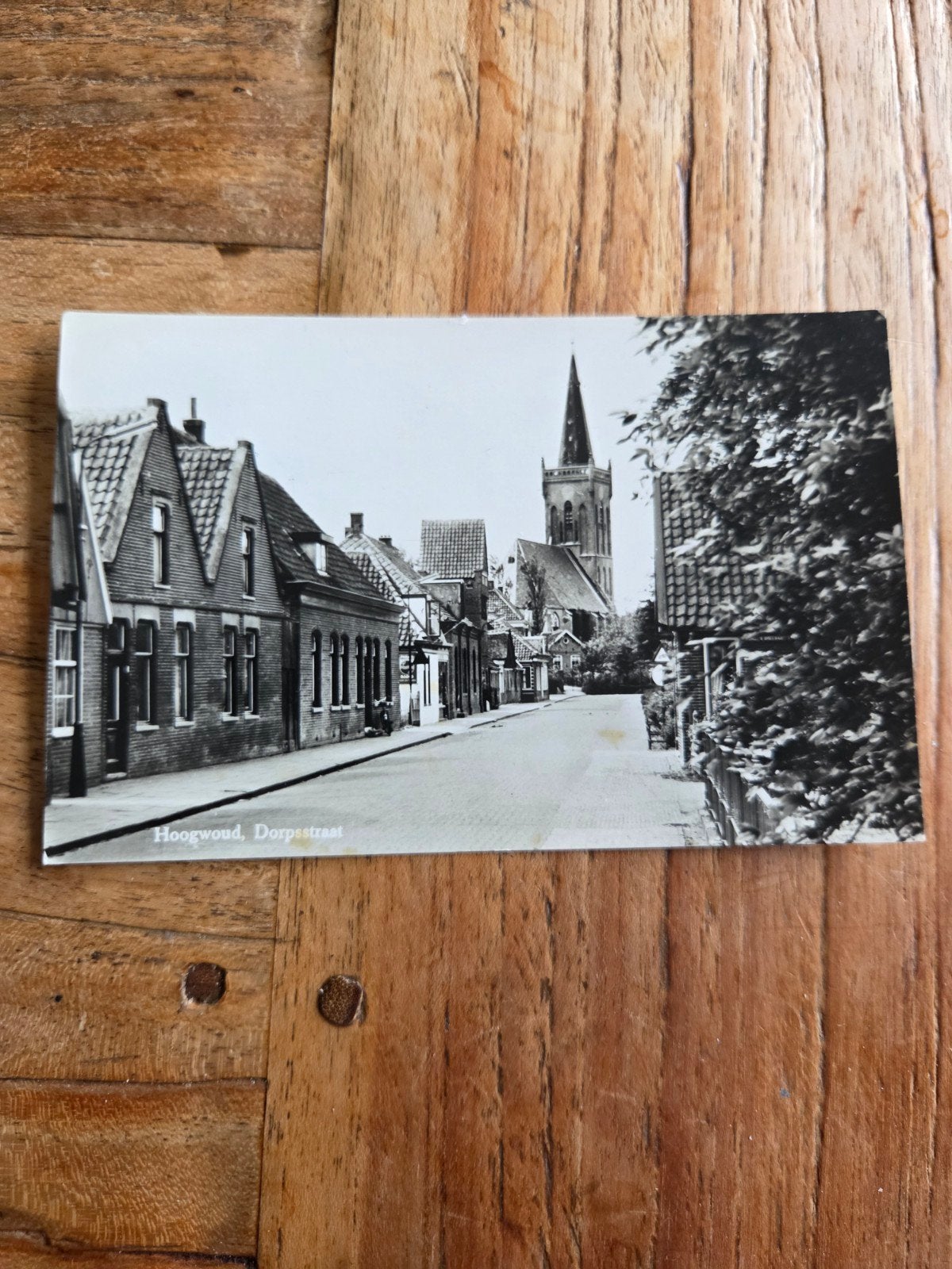 Hoogwoud Dorpsstraat, Ophalen of Verzenden, 1940 tot 1960, Gelopen, Noord-Holland