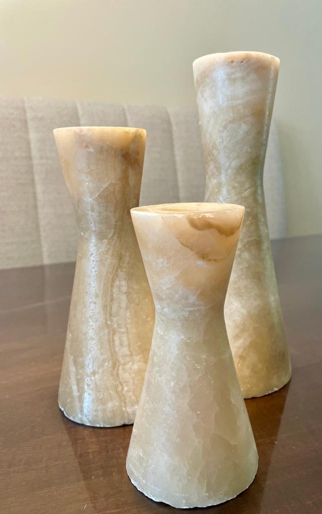 Onyx Kandelaar, Ophalen of Verzenden, Nieuw, Overige materialen, Minder dan 25 cm
