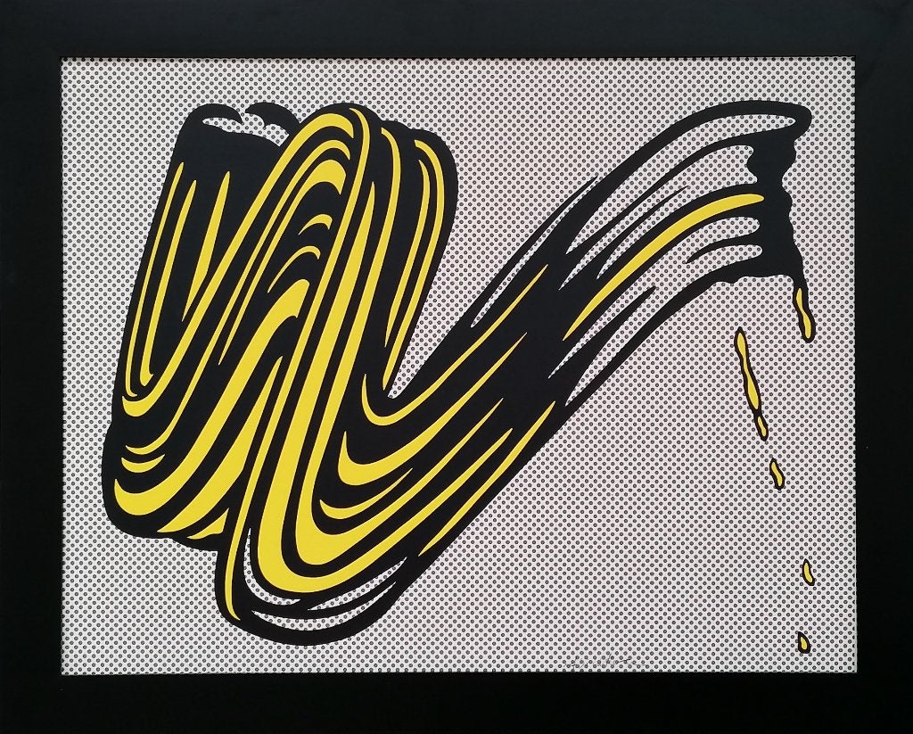 Roy lichtenstein verfkwast, Antiek en Kunst, Kunst | Schilderijen | Abstract, Ophalen