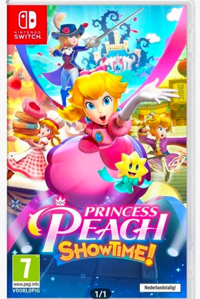 Princess Peach: Showtime! , Spelcomputers en Games, Games | Nintendo Switch, Zo goed als nieuw, Overige genres, 1 speler, Vanaf 7 jaar