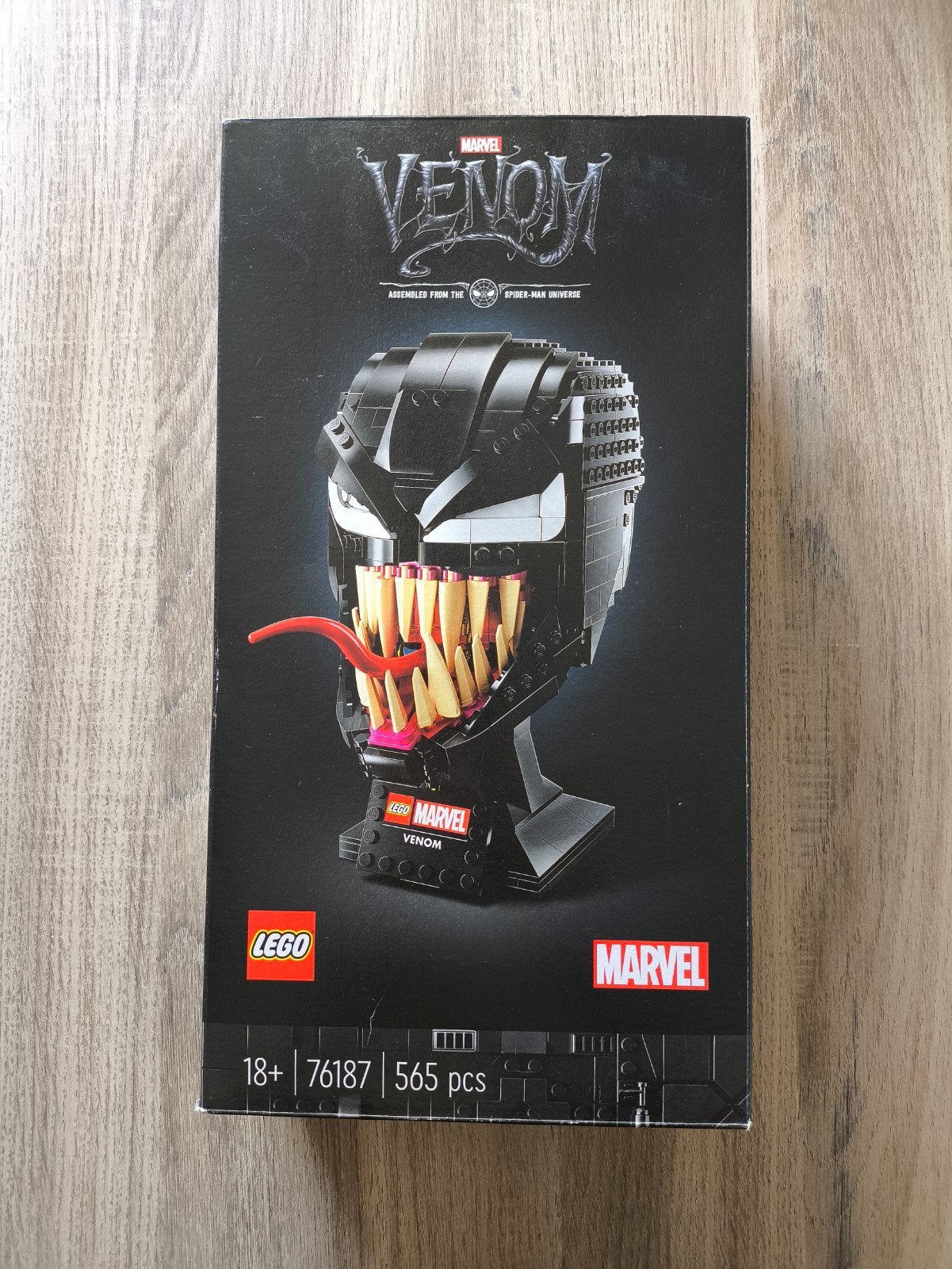 LEGO Spider-Man Venom buste (76187) - Compleet met doos, Ophalen of Verzenden, Zo goed als nieuw