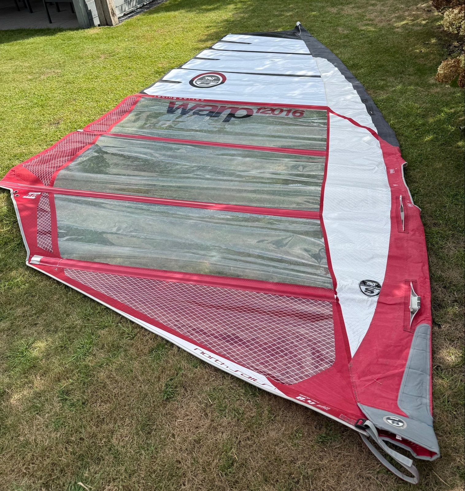 North Sails Warp 2016 8.4 m² eventueel met giek zie adv., Ophalen, Gebruikt, North Sails, 8 m² of meer
