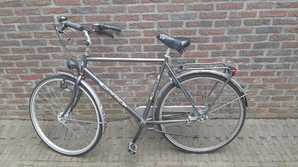Fiets Heren, Gebruikt, Versnellingen, 56 cm of meer, Trommelrem