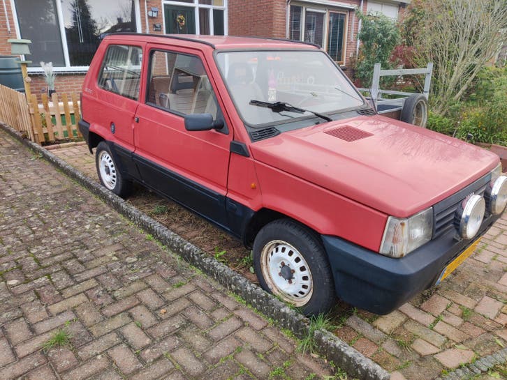Fiat Panda 1.1 IE Selecta AUT E2 1994 Rood, Auto's, Stof, 750 kg, Origineel Nederlands, 50 pk