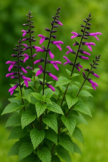 Salvia ‘Lake Tahoe’ - Bordeaux+lila - bloeit NU tot de vorst, Overige soorten, Volle zon, Vaste plant, Ophalen of Verzenden