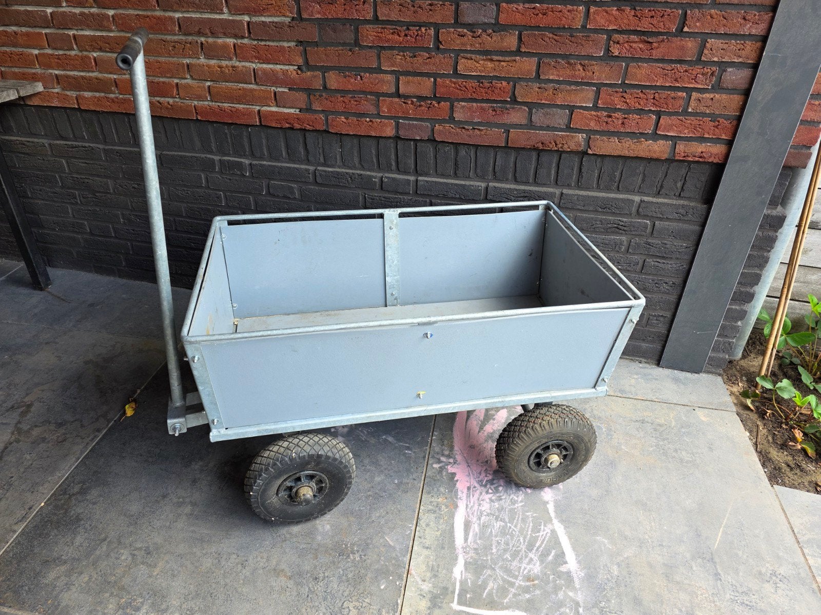 Gegalvaniseerde onderhoudsvrije bolderkar - 50x90x30cm, Ophalen, Zo goed als nieuw