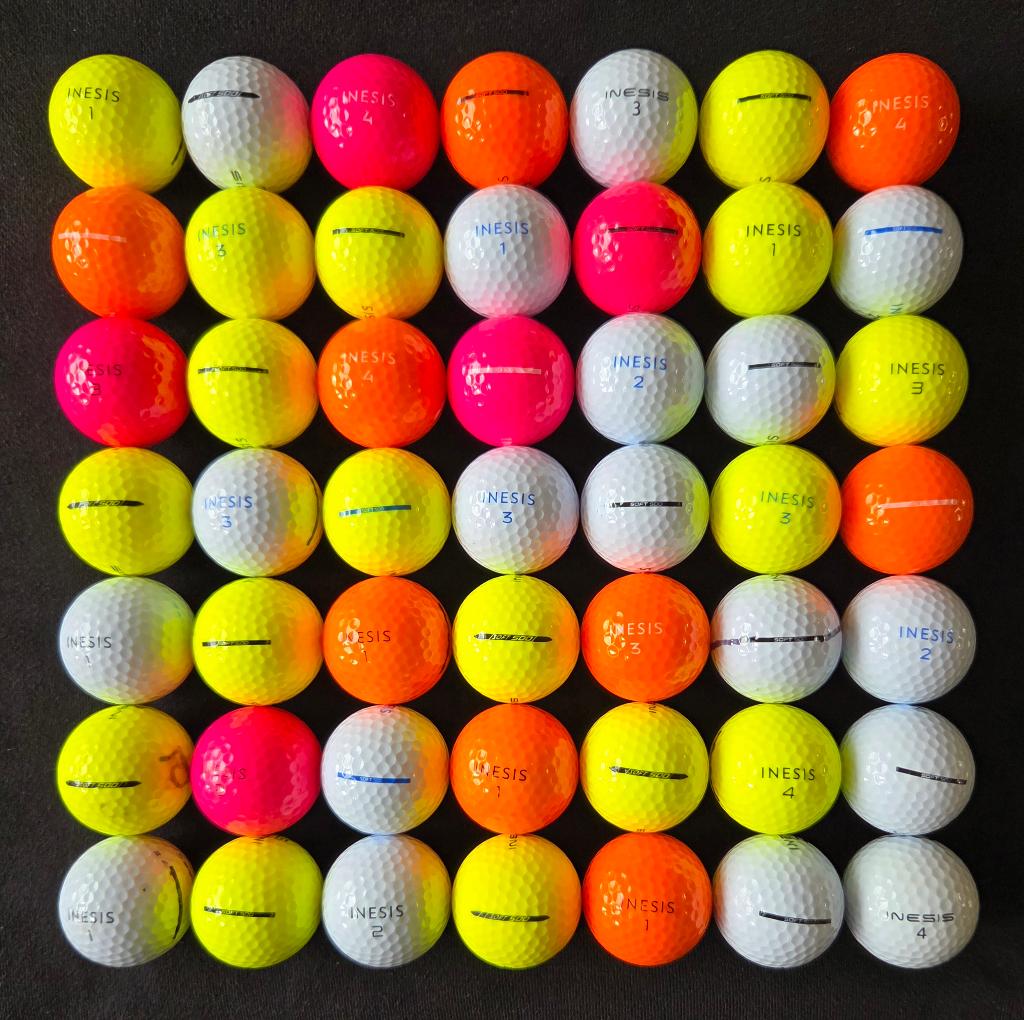 49 hele mooie Inesis SOFT 500 golfballen, Ophalen of Verzenden, Zo goed als nieuw, Bal(len)
