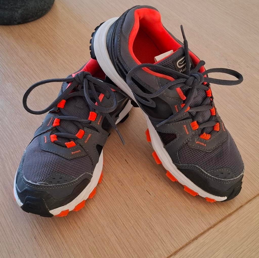 Kalenji hardloopschoenen maat 37 - Grijs/Oranje, Kalenji, Ophalen of Verzenden, Sneakers of Gympen, Grijs