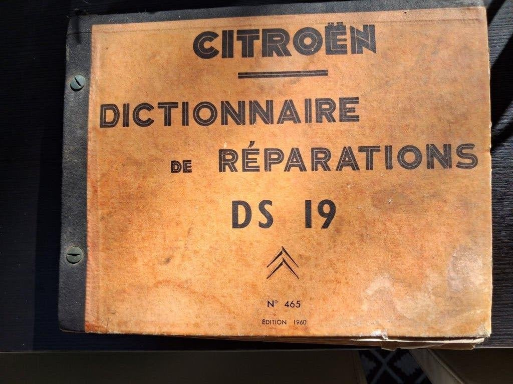 Citroën DS 19 Reparatiehandleiding - Editie 1960, Ophalen of Verzenden