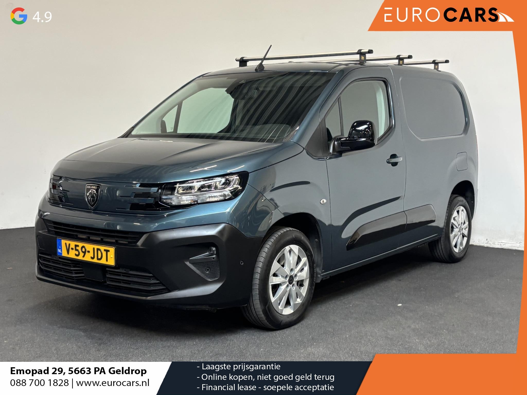 Peugeot Partner 1.5 HDI 130PK L1 130PK NIEUW MODEL Airco Cru, Auto's, Stof, Gebruikt, Blauw, Origineel Nederlands