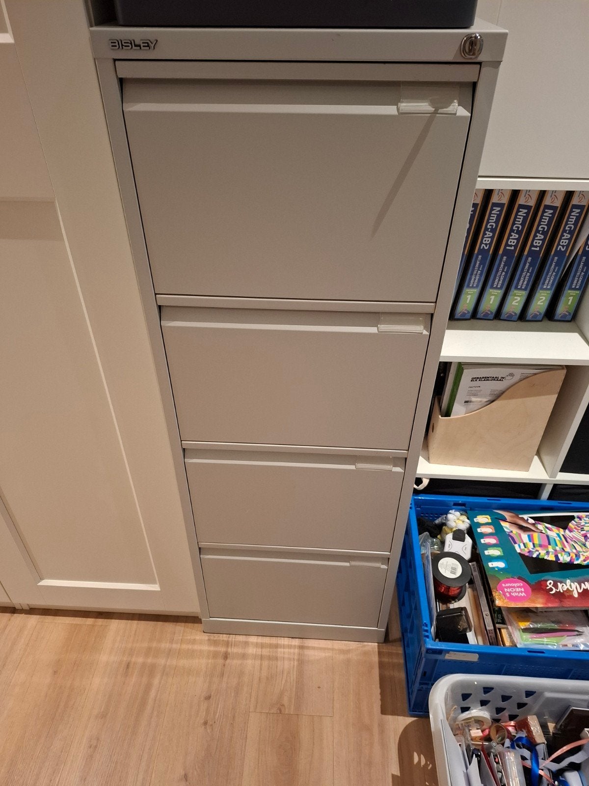 Bisley Hangmappenkast - 132x47 cm - Archiefkast, Ophalen, Minder dan 50 cm, Gebruikt, 100 tot 150 cm