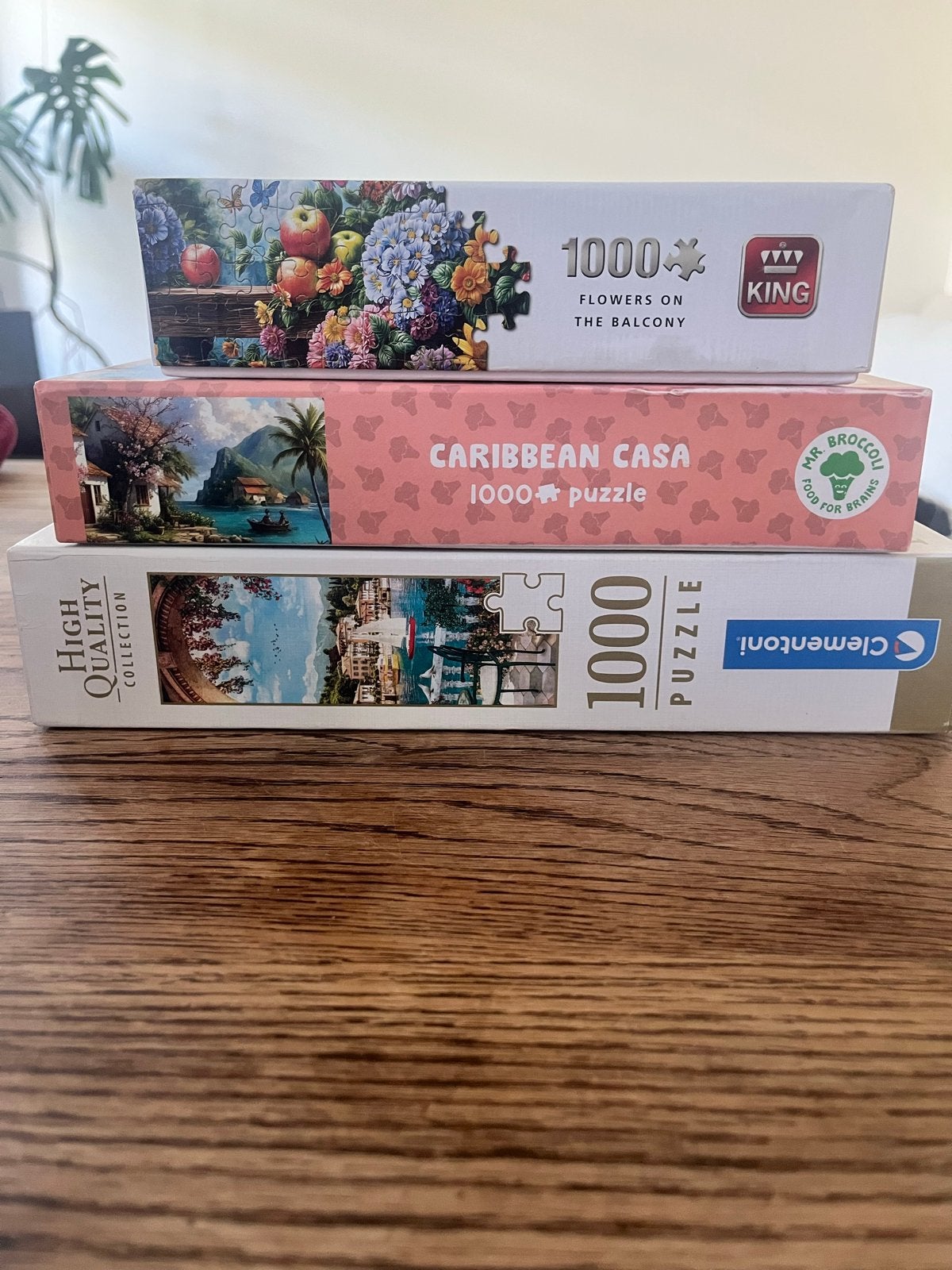 3 Legpuzzels van 1000 stukjes - Nieuwstaat, Ophalen of Verzenden, 500 t/m 1500 stukjes, Zo goed als nieuw, Legpuzzel